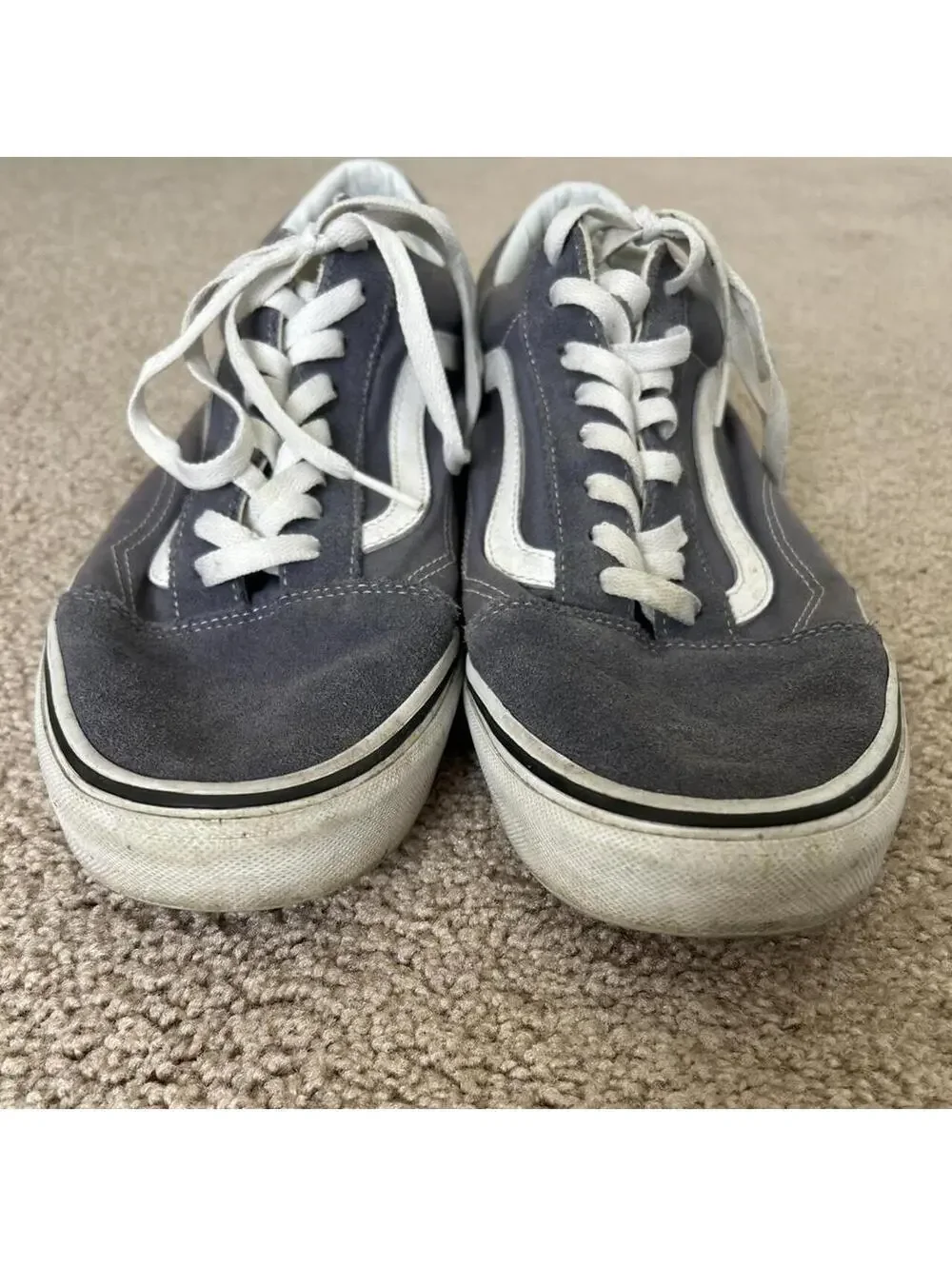 Men’s size US 13 Grey and white Vans Old Skool trainers